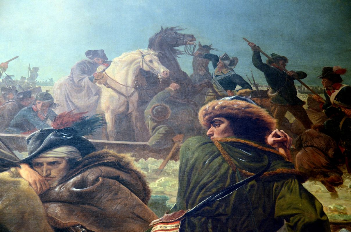 760E Washington Crossing the Delaware Horses Close Up - Emanuel Leutze 1851- American Wing New York Metropolitan Museum of Art